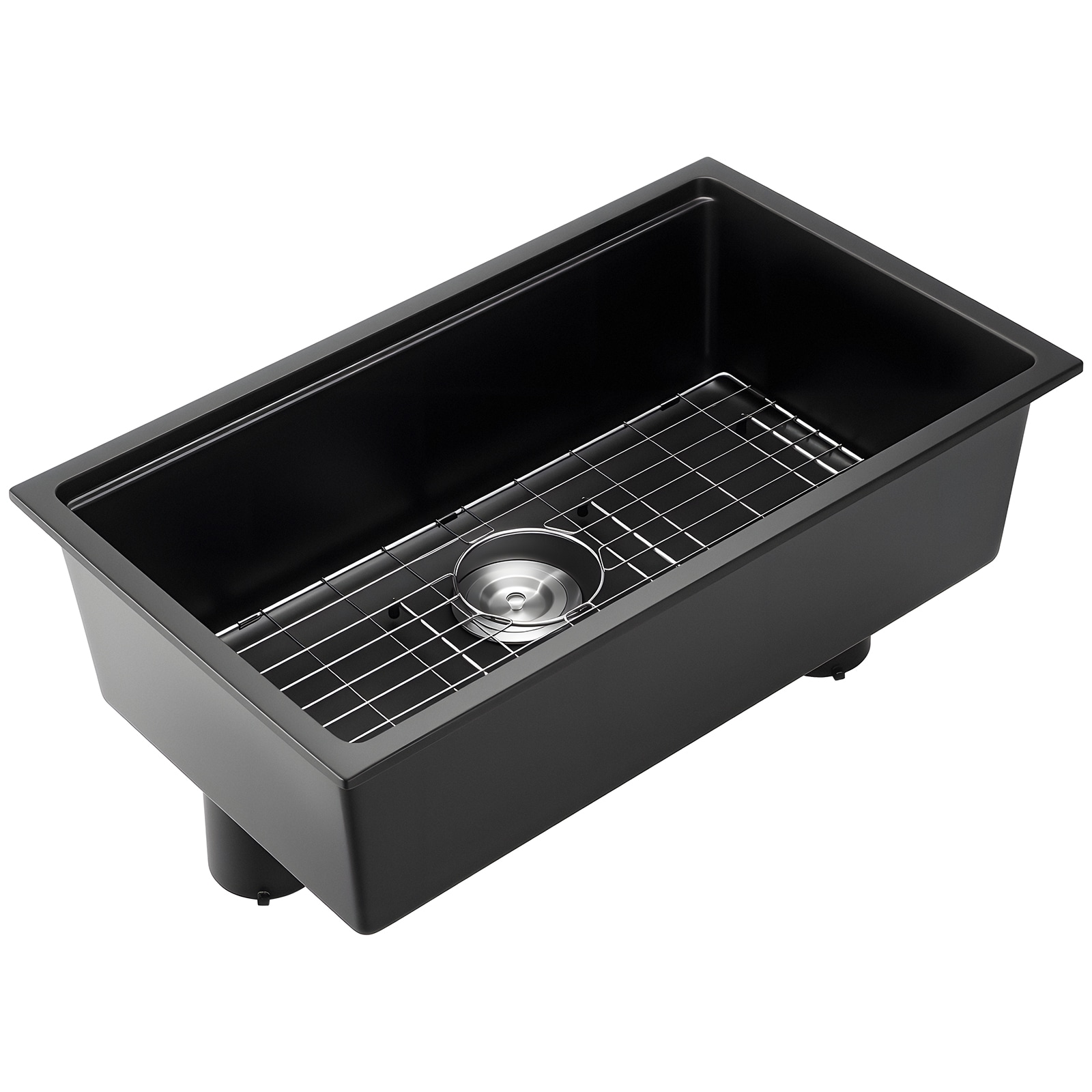 30 Inch Granite Kitchen Sink Undermount Single Bowl Drop-In Basin For RV Bar_voghion.com